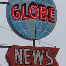 Globe News sign.
