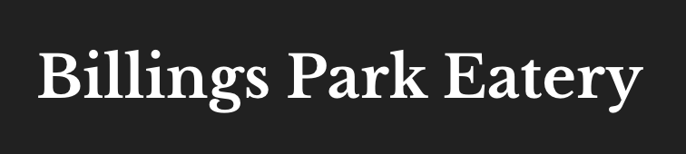 White text on a dark background reads "Billings Park Eatery.