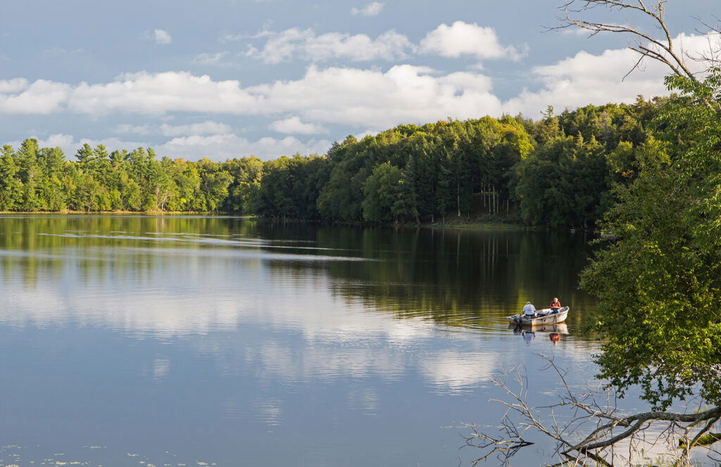 Fishermen on the upper St. Croix river.
