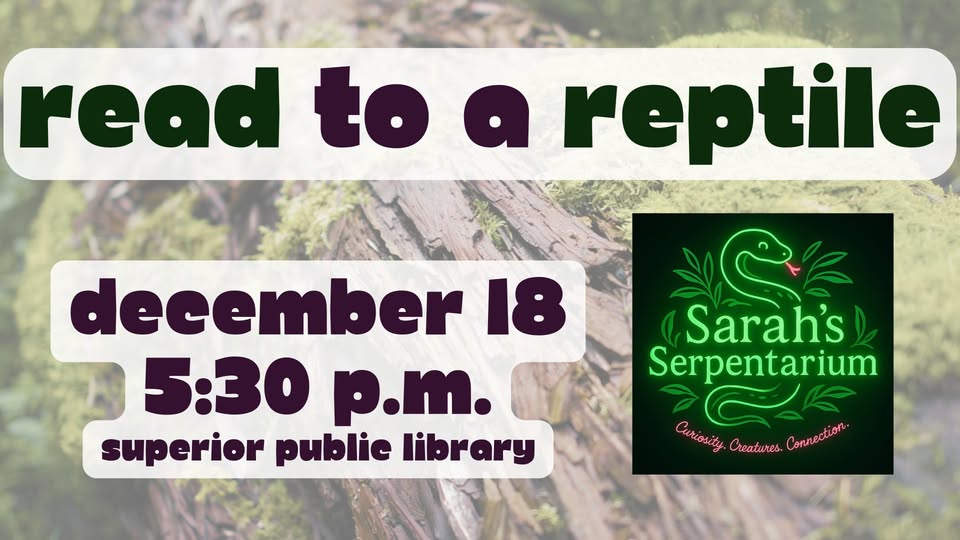 Read to a Reptile @ Superior Public Library – Superior