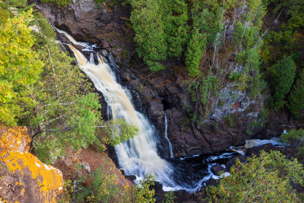 Big Manitou Falls crashing down 165 feet in spring