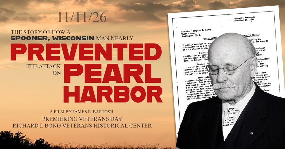 Pearl Harbor Prophet Film Viewing @ Richard I Bong Veterans Museum – Superior